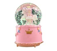 CFWSHJ Automatic Snow Crystal Ball Music Box,Cute Cartoon Princess Crystal Ball,Rotating Musical Boxes for Holiday Party Gifts