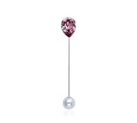 CFWSHJ Brooch for Women Men 1 Piece Concise Crystal Brooches Sweater Shawl Clips Dresses Cardigan Collar Temperament Pins Scarves Clasp - Colleagues Wedding Birthday Party
