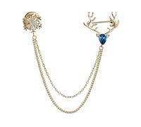 CFWSHJ Brooch Pin for Women Delicate Deer and Snowflake Brooch Fashion Versatile Pin Fixed Clothes Shirt Neckline Decoration Accessories Christmas Brooches