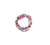 CFWSHJ Colorful Adjustable Rainbow Multi-Layer Beaded Bracelet Stretch Bohemian Beads Bracelet Candy Color Cute Bracelet Summer Beads Bracelets for Girls Jewelry for Women Friends (Colourful-1), 15.7