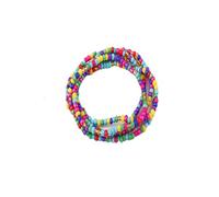 CFWSHJ Colorful Adjustable Rainbow Multi-Layer Beaded Bracelet Stretch Bohemian Beads Bracelet Candy Color Cute Bracelet Summer Beads Bracelets for Girls Jewelry for Women Friends (Colourful), 15.7
