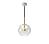 CFWSHJ Creative Decorative LED Elements Kitchen Island Ceiling Pendant Lights Designer Nordic Art Transparent Glass Soap Bubble Chandelier Chandeliers Size a lamp)