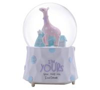 CFWSHJ Crystal Ball Music Box,Creative Cartoon Giraffe Music Box Snow Globe Resin Crafts Gift for Holiday Party Gifts Xmas Decor