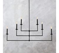 CFWSHJ Dimmable Bronze Glow Forged Iron Mobile Chandelier, Light Fixture for Living Dining Room, w d x 19.5" h