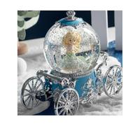 CFWSHJ Fantasy Snowflake Pumpkin Car Crystal Ball Music Box,Snow Globe with Music Colorful Lights for Birthday Christmas New Year Gift