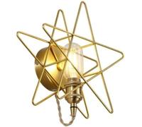 CFWSHJ Farmhouse Bedside Reading Light Nordic Bedside Wall Lamp Bedroom Aisle Lamps Modern Creative Five-Pointed Star Wall Light Rustic Wall Lamp