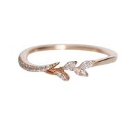 CFWSHJ Good Ring Rings Delicate Design Knot Set Diamond Fashion Ring Light Luxury High Grade Ring Cute Rings (Rose Gold, 7), R7vxyHhSI, Rose Gold