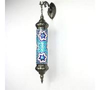 CFWSHJ Handmade Turkish Mosaic Lamp Style Glass Metal Wall with Bronze Base for Hallway Bedside,E,A