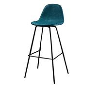 CFWSHJ Home Vintage Pu Leather Stool, Elegant Bar Chair with Footrest and Backrest (65Cm Seat Height)