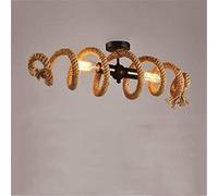 CFWSHJ Lights Wind Iron/loft Personality Hose/Vintage Industrial Ceiling for Restaurant Cafe Bar Counter Clothing Pendant Lamp Coil Spring Lamps