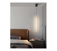 CFWSHJ Long Strip Round Ring, Industrial Vintage Pendant Lights, Acrylic Lampshade Ceiling Hanging Lamp Fixture Apply to Bedroom Restaurant Bar Kitchen,Gold 80cm-Warm Light