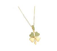CFWSHJ Lucky Heart Necklace For Women, Hollow Heart Romantic Lucky Four Leaf Pendants Necklaces, Love Heart Pendant Necklace, Heart Necklace, 4 Heart Necklace