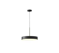 CFWSHJ Minimalist Disc Round Ultra Thin Led Chandelier Hanging Lighting Fixture with Acrylic Lampshade for Office Dining Meeting Room Kitchen Island/Blacka40Cm/White Light 6000K