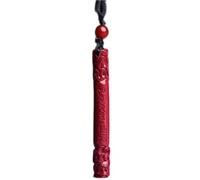 CFWSHJ Necklaces Feng Shui Cinnabar Wealth Necklace Authentic Jade Pendant Healing Chakra Crystal Lucky Wealth Ward Off Evil Spirits Sweater Chain Inspirational Gift for Women Men,Mace (Color : Sword