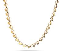 CFWSHJ Necklaces Personality,Men and Women Titanium Steel Heart-Shaped Half-Hollowed Creative with Chain Fashion Hip-hop Rock Style Original Gift Jewelry.