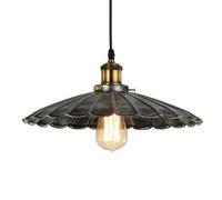 CFWSHJ Nordic Industrial Style Metal Pendant Light, E27 Base Single Head Chandelier, Flush Mount Ceiling Pendant Lamp, Restaurant Bar Farmhouse Decoration Lights