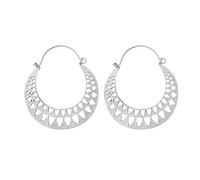 CFWSHJ Pendant Elegant Retro Metal Hollow Leaf Dangle Hoop Earrings Charming Jewellery Dress Accessories for Women Girl,Colour Name:D (Color : A)
