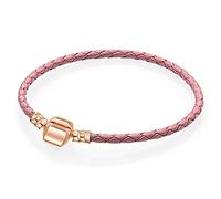 CFWSHJ Red Bracelet Double Circle Basic Bracelet Leather Rope Leather Chain Bracelet 12 Colors Bangle Women's Jewelry Accessory 2pcs