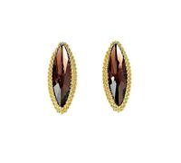 CFWSHJ Retro Eye Emerald Crystal Earrings Premium Feel Catwalk French Temperament Versatile