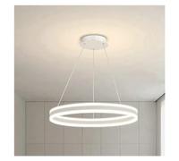 CFWSHJ - Ring LED Chandelier Dimmable Compatible with Tables Dining Bedroom Kitchen Island Pendant Lamp Indoor Lighting Fixture,for Living Room