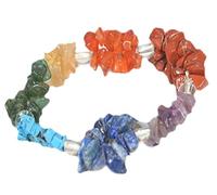 CFWSHJ TESSLO Crystal rough Double Chip Bracelet- Gift B alancing Positive Energy Aura Gift Pouch