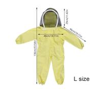 CFWWSAQ Beekeeping Suit Beekeeping Protective Suit Jumpsuit Beekeeper Jacket Clothing For Kids Adult Full Body Anti Bee Suit Beekeeping Clothes Cotton(A L)