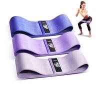 CFX Resistance Bands Set, Exercise Bands with Non-Slip Design for HIPS & Glutes, 3 Levels Workout Bands for Women and Men, Booty Bands for Home Fitness, Yoga, Pilates