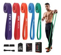 CFX Resistance Bands,Workout Bands for Exercise,Exercise Bands for Body Stretching,Pull Up Assistance Bands,Crossfit Training at Home/Gym for Men & Women
