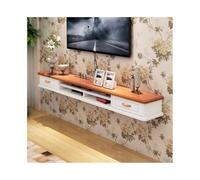 CFY652 Floating TV Unit Floating TV Unit, Floating TV stand Cabinet, TV Stand Unit for Living room Entertainment Wall Unit TV Shelf for Wall(Brown and White)