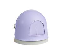 CFY652 For Cats and Dogs Only Extra Large Cat Litter Box with Lid for Big Cats or Kitten, Anti-Splash Closed Hooded Tray, Easy to Clean,18.9" L x .9W .11" H Indoor Use(Purple)