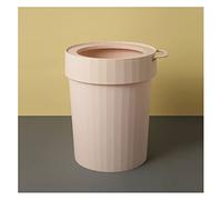 CFY652 Indoor 12l Kitchen Plastic Garbage Cans Without Cover Can Be Portable Home Simple Bedroom Paper Basket Office Waste Dumpster(Pink)