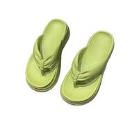 CFY652 Shower Shoes Thicken Sole Slippers for Women Lightweight Comfy Flip-Flops Non-Slip Shower Bathroom Pool Beach Slides Sandals Shower Slipper(Green,Alpha Small)