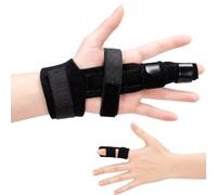 CFYHXY 2 PCS Trigger Finger Splints Set for Arthritis & Tendonitis | Includes 1 Broken Finger Splint with Aluminum Bar & 1 Small Finger Brace. Little Finger Splint Fits Left/Right