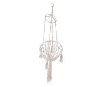 CFYxanthous Hand-Woven Macrame Cat Hammock, Hanging Cat Bed Made from Cotton Rope, Bohemian Swing for Home, Garden or Courtyard - Easy to Install, Durable and Comfortable