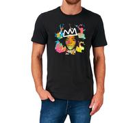 CFZQYALNB Jean-Michel Basquiat T Shirt Graffiti New York 70'S 80'S 90'S Black