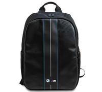CG MOBILE Backpack BMW BMBP15COMSCAKL 16 Inch Black Carbon Blue Stripes, black, 16"