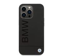 CG MOBILE BMW BMHMP14XSLLBK Case for iPhone 14 Pro Max 6, 7 Inch Black/Black Hard Case Signature Logo Imprint, Navy Blue