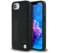 CG MOBILE BMW Leather Hot Stamp Case for iPhone 16e (Black)