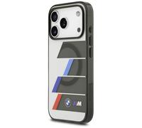CG MOBILE BMW M IML Metal Buttons Tri-Colour Lines Compatible with MagSafe Case for iPhone 17 Pro (Anthracite)