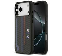 CG MOBILE BMW M Kevlar Lines & Logo Compatible with Mag Safe Case for iPhone 17 Pro Max (Black)