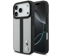 CG MOBILE BMW M Perforated Stripe Logo Compatible with MagSafe Case for iPhone 17 Pro (Grey)