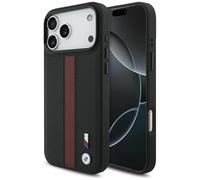 CG MOBILE BMW M Perforated Stripe Logo Compatible with MagSafe Case for iPhone 17 Pro Max (Red)