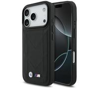 CG MOBILE BMW M Quilted Logo Compatible with MagSafe Case for iPhone 17 Pro (Black)