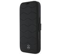CG Mobile Bookcase iPhone 16 Pro Max Echtleder Stern Schwarz Aufstellbar