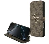 CG Mobile Bookcase iPhone 17 Pro Max Case Braun Gold Logo Aufstellbar
