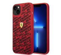 CG MOBILE Ferrari Phone Case for iPhone 14 Plus in Red Printed Scuderia, Liquid Silicone Smooth & Anti-Scratch Protective Case with Easy Snap-on, Shock Absorption & Signature Logo