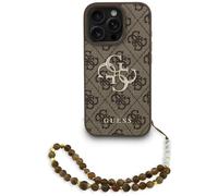 CG MOBILE Guess 4G Belt 4G Classic Case for iPhone Pro Max 16 (Brown)