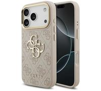 CG MOBILE Guess 4G Large 4G Classic Logo Case for iPhone 17 Pro (Pink/Gold)