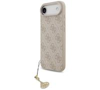 CG MOBILE Guess 4G Charms Collection Compatible with MagSafe Case for iPhone 17 Air (Pink)