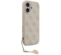 CG MOBILE Guess 4G Charms Collection Compatible with MagSafe Case for iPhone 17 (Pink)